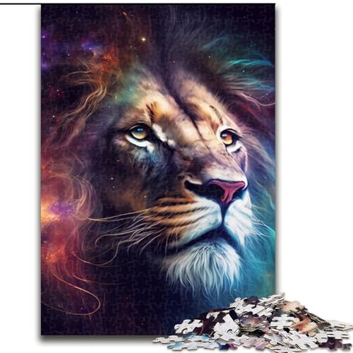 1000-teiliges Puzzle für Erwachsene, Fantasy-Löwe, anspruchsvolle Puzzles, Größe 50x75cm, interaktives Familienspiel, Denksportaufgabe, Lernspielzeug von ZKYUBEK
