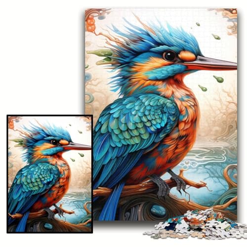 1000-teiliges Puzzle für Erwachsene, Farbvogel-Puzzle für Erwachsene, 50x75cm, kreatives Familienspiel und Heimdekoration, Teenager 1000-teiliges Puzzle für Erwachsene, Farbvogel-Puzzle für Erwachsene, 50x75cm, kreatives Familienspiel und Heimdekoration, Teenager von ZKYUBEK