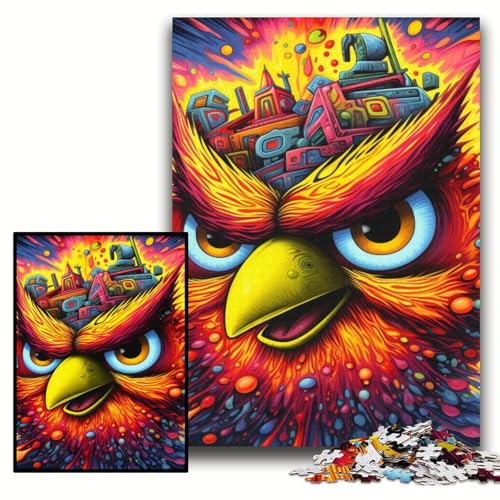1000-teiliges Puzzle für Erwachsene, Farbvogel-Puzzle für Erwachsene, 50x75cm, kreatives Familienspiel und Heimdekoration, Teenager 1000-teiliges Puzzle für Erwachsene, Farbvogel-Puzzle für Erwachsene, 50x75cm, kreatives Familienspiel und Heimdekoration, Teenager von ZKYUBEK