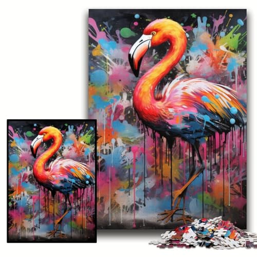 1000-teiliges Puzzle für Erwachsene, Flamingo-Holzpuzzle, 50x75cm, Denkspiel für Teenager und Familieninteraktion 1000-teiliges Puzzle für Erwachsene, Flamingo-Holzpuzzle, 50x75cm, Denkspiel für Teenager und Familieninteraktion von ZKYUBEK