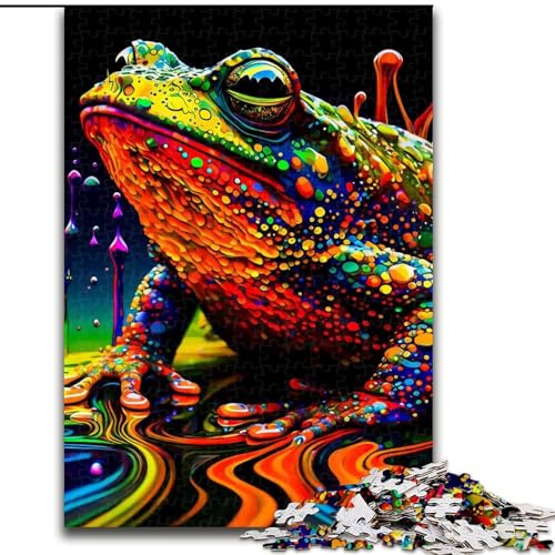 1000-teiliges Puzzle für Erwachsene, Frosch-Puzzle für Erwachsene, Größe 26x38cm, für Reiseliebhaber und Paare, anspruchsvolles Spielzeug von ZKYUBEK