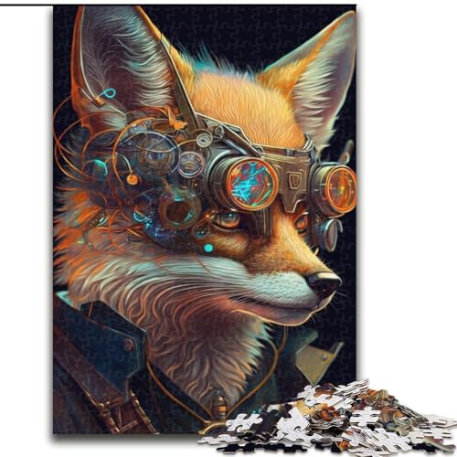 1000-teiliges Puzzle für Erwachsene, Fuchs-Puzzle für Erwachsene, Größe 26x38cm, für Reiseliebhaber und Paare, anspruchsvolles Spielzeug von ZKYUBEK