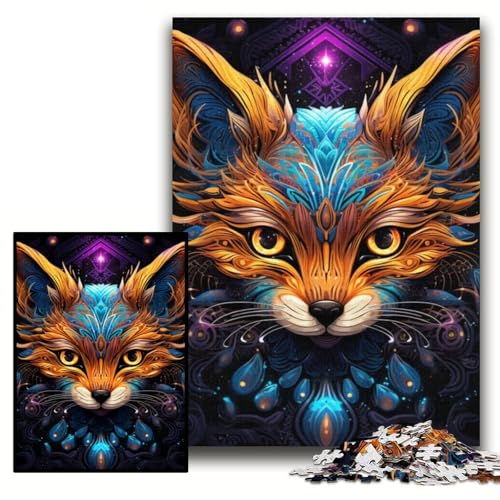 1000-teiliges Puzzle für Erwachsene, Fuchs-Puzzles für Erwachsene, 26x38cm, für Teenager, Familienspieleabend, gehirnfordernde Geschenkidee 1000-teiliges Puzzle für Erwachsene, Fuchs-Puzzles für Erwachsene, 26x38cm, für Teenager, Familienspieleabend, gehirnfordernde Geschenkidee von ZKYUBEK