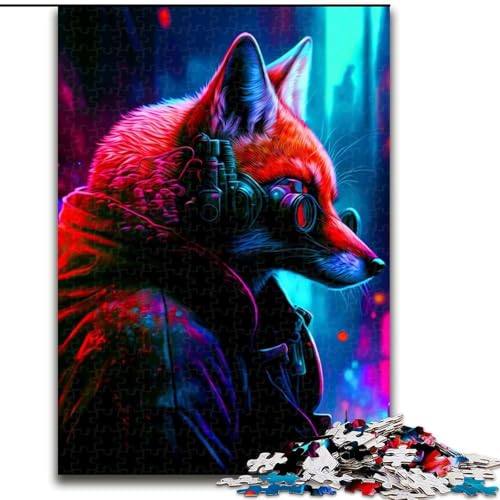 1000-teiliges Puzzle für Erwachsene, Fuchs. Puzzle für Erwachsene, Größe 50x75cm, Geburtstagsgeschenkidee, anspruchsvolles Denkspiel von ZKYUBEK