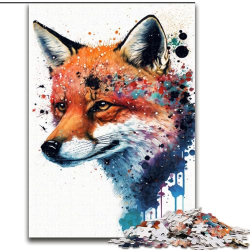 1000-teiliges Puzzle für Erwachsene, Füchse, Bunte Puzzles, Größe 50x75cm, anspruchsvolles Denkspiel – entspannendes Spielzeug für Teenager von ZKYUBEK