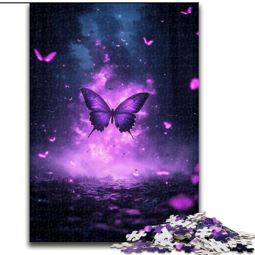 1000-teiliges Puzzle für Erwachsene, Galaxie-Schmetterling, Holzpuzzle, 50x75cm, Eltern, Partner, Freunde – ab 14 Jahren von ZKYUBEK