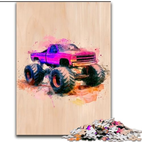 1000-teiliges Puzzle für Erwachsene, Geländefahrzeuge, Holzpuzzle, 50x75cm, Eltern, Partner, Freunde – ab 14 Jahren von ZKYUBEK