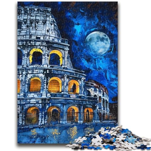 1000-teiliges Puzzle für Erwachsene, Geschenk, Kolosseum, Spielzeug, Lernspiele, stressabbauende Wanddekoration, 26x38cm von ZKYUBEK
