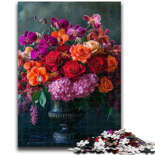 1000-teiliges Puzzle für Erwachsene, Geschenke, Blumenölgemälde, Lernspielzeug, Familienspiele, geeignet für die Schreibtischdekoration, 26x38cm 1000-teiliges Puzzle für Erwachsene, Geschenke, Blumenölgemälde, Lernspielzeug, Familienspiele, geeignet für die Schreibtischdekoration, 26x38cm von ZKYUBEK
