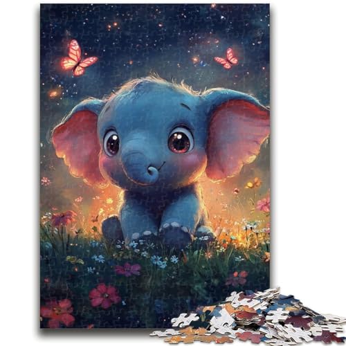 1000-teiliges Puzzle für Erwachsene, Geschenke, Elefantenbaby, Spielzeug, Lernspiele, Stressabbau, Wanddekoration, 50x75cm 1000-teiliges Puzzle für Erwachsene, Geschenke, Elefantenbaby, Spielzeug, Lernspiele, Stressabbau, Wanddekoration, 50x75cm von ZKYUBEK