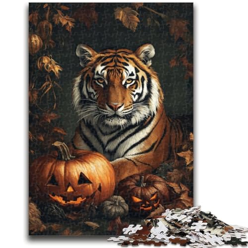 1000-teiliges Puzzle für Erwachsene, Geschenke, Halloween-Tiger, schwierige Geschenke für Freunde und Familie, geeignet für und 14, 50x75cm 1000-teiliges Puzzle für Erwachsene, Geschenke, Halloween-Tiger, schwierige Geschenke für Freunde und Familie, geeignet für und 14, 50x75cm von ZKYUBEK