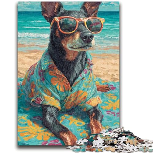 1000-teiliges Puzzle für Erwachsene, Geschenke, Strandhund, Spielzeug, Lernspiele, Stressabbau, Wanddekoration, 50x75cm 1000-teiliges Puzzle für Erwachsene, Geschenke, Strandhund, Spielzeug, Lernspiele, Stressabbau, Wanddekoration, 50x75cm von ZKYUBEK