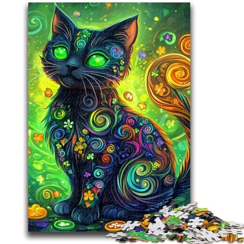 1000-teiliges Puzzle für Erwachsene, Geschenke, Traumkatze, Spielzeug, Lernspiele, Stressabbau, Wanddekoration, 26x38cm von ZKYUBEK
