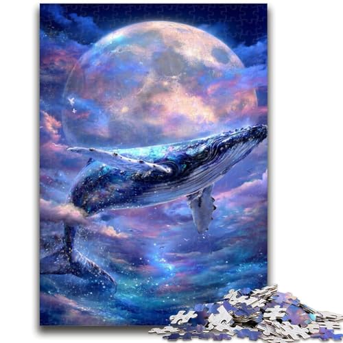 1000-teiliges Puzzle für Erwachsene, Geschenke, Weltraumwal, Spielzeug, Lernspiele, Stressabbau, Wanddekoration, 26x38cm von ZKYUBEK