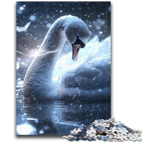 1000-teiliges Puzzle für Erwachsene, Geschenke, kosmischer weißer Schwan, Lernspielzeug, Familienspiele, geeignet für die Schreibtischdekoration, 50x75cm 1000-teiliges Puzzle für Erwachsene, Geschenke, kosmischer weißer Schwan, Lernspielzeug, Familienspiele, geeignet für die Schreibtischdekoration, 50x75cm von ZKYUBEK