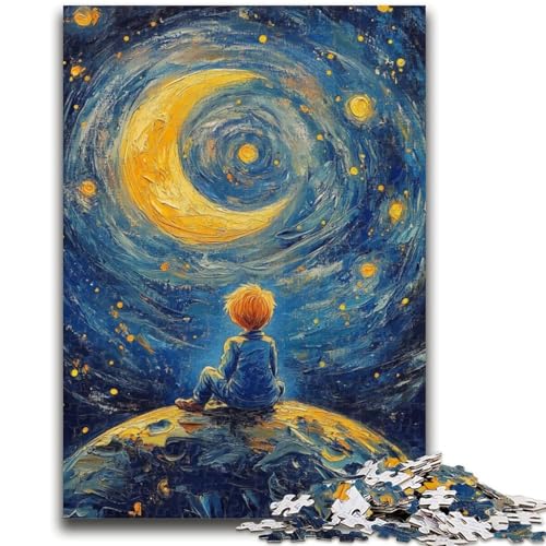 1000-teiliges Puzzle für Erwachsene, Geschenke „Der kleine Prinz des Nachthimmels“, Spielzeug, Lernspiele, Stressabbau, Wanddekoration, 26x38cm von ZKYUBEK