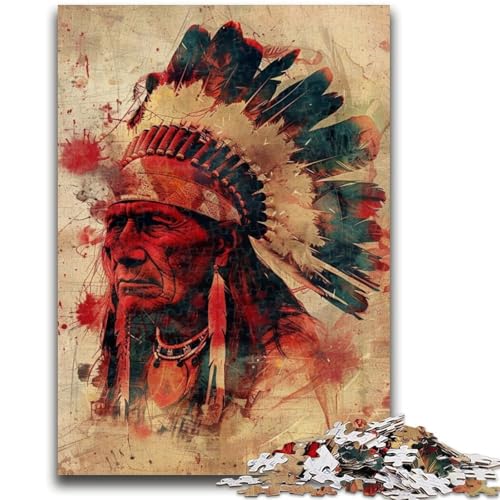 1000-teiliges Puzzle für Erwachsene, Geschenke für Indianer, Spielzeug, Lernspiele, stressabbauende Wanddekoration, 26x38cm von ZKYUBEK