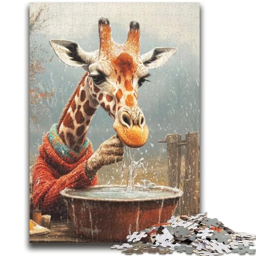 1000-teiliges Puzzle für Erwachsene, Giraffenkunst, ab 14 Jahren, intellektuelles Spiel, Weihnachts- und Geburtstagsgeschenke, 50x75cm 1000-teiliges Puzzle für Erwachsene, Giraffenkunst, ab 14 Jahren, intellektuelles Spiel, Weihnachts- und Geburtstagsgeschenke, 50x75cm von ZKYUBEK