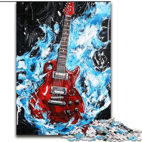 1000-teiliges Puzzle für Erwachsene, Gitarre, Holzpuzzle, 50x75cm, interaktives Familienspiel, Denksportaufgabe, Lernspielzeug 1000-teiliges Puzzle für Erwachsene, Gitarre, Holzpuzzle, 50x75cm, interaktives Familienspiel, Denksportaufgabe, Lernspielzeug von ZKYUBEK