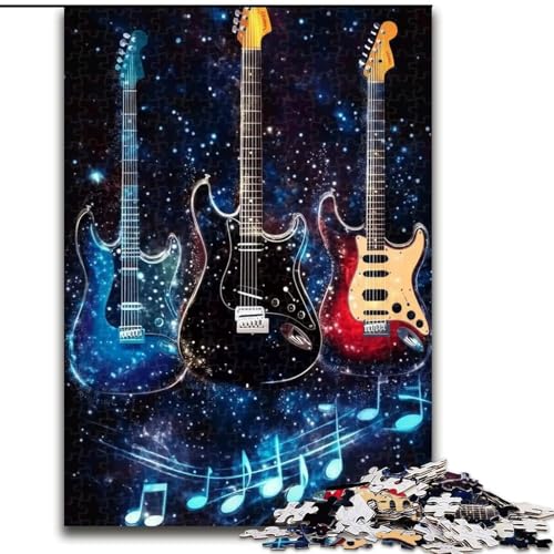 1000-teiliges Puzzle für Erwachsene, Gitarre spielende Puzzles für Erwachsene, 26x38cm, für die Heimdekoration, ideales Weihnachts- und Neujahrsgeschenk für Teenager von ZKYUBEK
