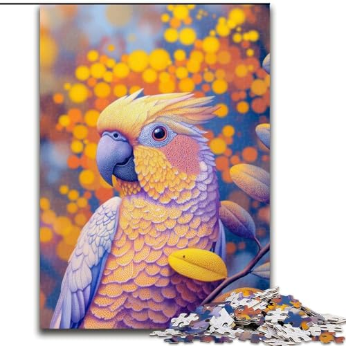 1000-teiliges Puzzle für Erwachsene, Goldener Papagei, 26x38cm, Eltern, Partner, Freunde – ab 14 Jahren von ZKYUBEK