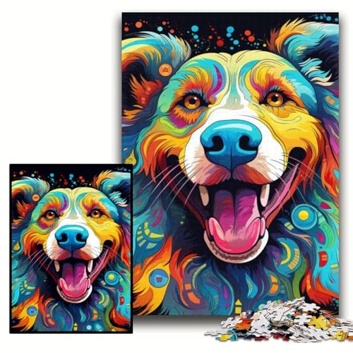 1000-teiliges Puzzle für Erwachsene, Hund, schwierige Puzzles für Erwachsene, 50x75cm, Gehirn-Herausforderung, Geschenk, pädagogische Aktivität für Teenager 1000-teiliges Puzzle für Erwachsene, Hund, schwierige Puzzles für Erwachsene, 50x75cm, Gehirn-Herausforderung, Geschenk, pädagogische Aktivität für Teenager von ZKYUBEK