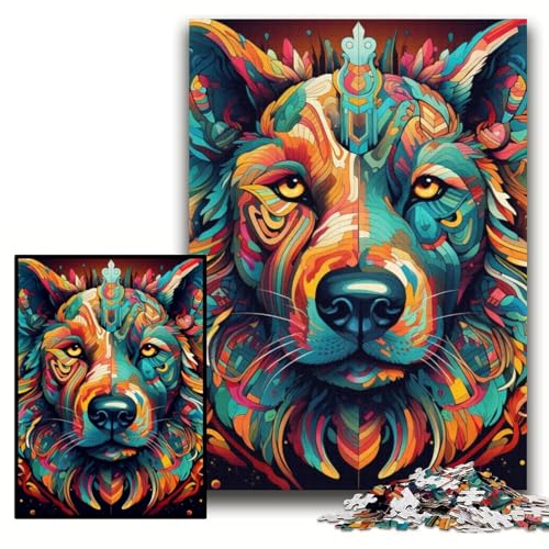 1000-teiliges Puzzle für Erwachsene, Hunde-Puzzle, 26x38cm, pädagogisches Denkspiel, künstlerische Heim- und Bürodekoration, ab 14 Jahren 1000-teiliges Puzzle für Erwachsene, Hunde-Puzzle, 26x38cm, pädagogisches Denkspiel, künstlerische Heim- und Bürodekoration, ab 14 Jahren von ZKYUBEK