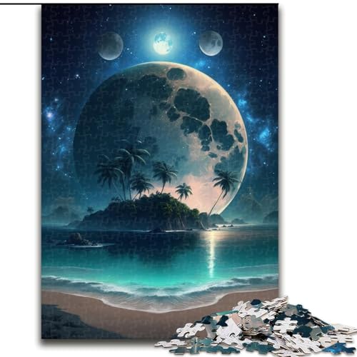 1000-teiliges Puzzle für Erwachsene, Insel im Meer, Puzzlegröße 50x75cm, anspruchsvolles Denkspiel – entspannendes Spielzeug für Teenager von ZKYUBEK
