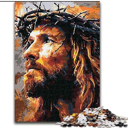 1000-teiliges Puzzle für Erwachsene, Jesus, Holzpuzzle für Erwachsene, 26x38cm, entspannende Unterhaltung, Heimdekoration 1000-teiliges Puzzle für Erwachsene, Jesus, Holzpuzzle für Erwachsene, 26x38cm, entspannende Unterhaltung, Heimdekoration von ZKYUBEK