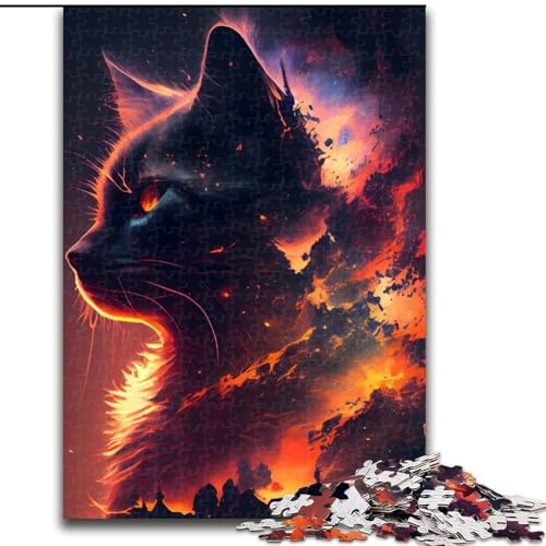 1000-teiliges Puzzle für Erwachsene, Katzenpuzzle für Erwachsene, Größe 26x38cm, für Reiseliebhaber und Paare, anspruchsvolles Spielzeug von ZKYUBEK