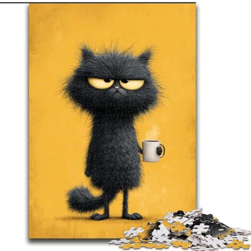 1000-teiliges Puzzle für Erwachsene, Kunst-Katzen-Puzzle für Erwachsene, 1000 Teile, ideales Urlaubs- oder Geburtstagsgeschenk, Partyspiel-Spielzeug, 50x75cm 1000-teiliges Puzzle für Erwachsene, Kunst-Katzen-Puzzle für Erwachsene, 1000 Teile, ideales Urlaubs- oder Geburtstagsgeschenk, Partyspiel-Spielzeug, 50x75cm von ZKYUBEK