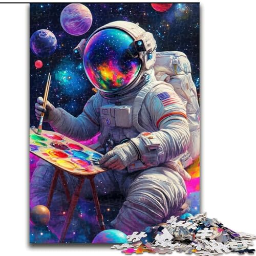 1000-teiliges Puzzle für Erwachsene, Maler-Astronauten-Puzzle für Erwachsene, 26x38cm, Denksportaufgabe, Spiel für Erwachsene, interaktive Familienaktivität von ZKYUBEK