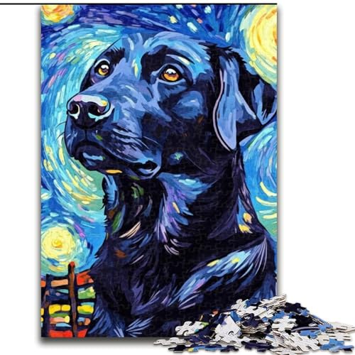 1000-teiliges Puzzle für Erwachsene, Nachthimmel-Labrador, Holzpuzzle, 50x75cm, interaktives Familienspiel, Denksportaufgabe, Lernspielzeug 1000-teiliges Puzzle für Erwachsene, Nachthimmel-Labrador, Holzpuzzle, 50x75cm, interaktives Familienspiel, Denksportaufgabe, Lernspielzeug von ZKYUBEK