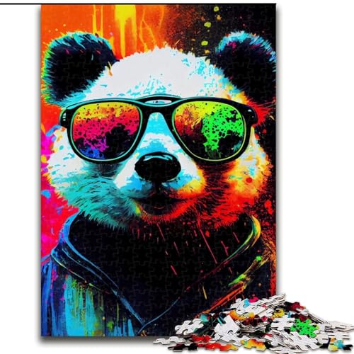 1000-teiliges Puzzle für Erwachsene, Panda-Popart-Tierpuzzle für Erwachsene, Größe 50x75cm, für Reiseliebhaber und Paare, anspruchsvolles Spielzeug 1000-teiliges Puzzle für Erwachsene, Panda-Popart-Tierpuzzle für Erwachsene, Größe 50x75cm, für Reiseliebhaber und Paare, anspruchsvolles Spielzeug von ZKYUBEK