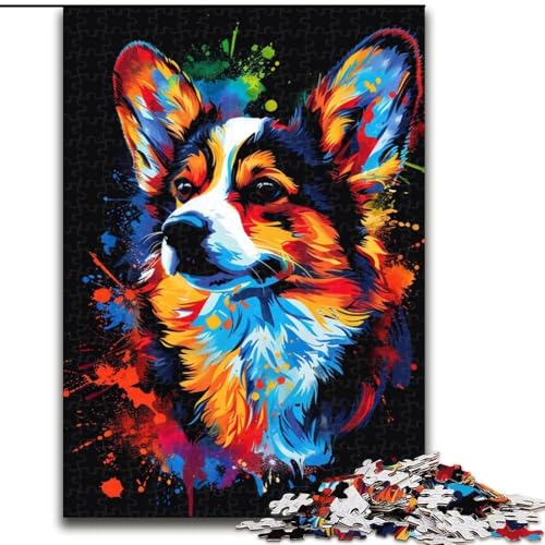 1000-teiliges Puzzle für Erwachsene, Pembroke Welsh Corgi, Holzpuzzle, Größe 50x75cm, interaktives Familienspiel, Denksportaufgabe, Lernspielzeug 1000-teiliges Puzzle für Erwachsene, Pembroke Welsh Corgi, Holzpuzzle, Größe 50x75cm, interaktives Familienspiel, Denksportaufgabe, Lernspielzeug von ZKYUBEK