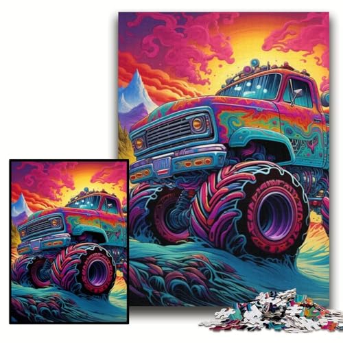 1000-teiliges Puzzle für Erwachsene, Psychedelic Truck, schwierige Puzzles für Erwachsene, 50x75cm, Gehirn-Herausforderung, Geschenk, pädagogische Aktivität für Teenager 1000-teiliges Puzzle für Erwachsene, Psychedelic Truck, schwierige Puzzles für Erwachsene, 50x75cm, Gehirn-Herausforderung, Geschenk, pädagogische Aktivität für Teenager von ZKYUBEK