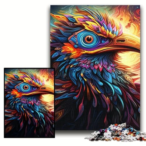 1000-teiliges Puzzle für Erwachsene, Psychedelischer Vogel, Puzzles für Erwachsene, 50x75cm, pädagogisches Denkspiel, künstlerische Heim- und Bürodekoration, ab 14 Jahren 1000-teiliges Puzzle für Erwachsene, Psychedelischer Vogel, Puzzles für Erwachsene, 50x75cm, pädagogisches Denkspiel, künstlerische Heim- und Bürodekoration, ab 14 Jahren von ZKYUBEK