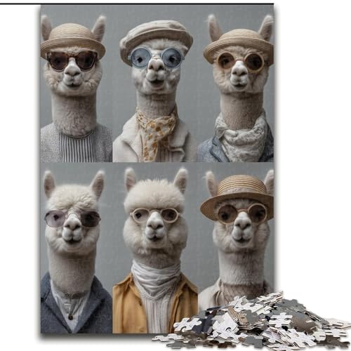 1000-teiliges Puzzle für Erwachsene, Retro-Mädchen, 26x38cm, Eltern, Partner, Freunde – ab 14 Jahren 1000-teiliges Puzzle für Erwachsene, Retro-Mädchen, 26x38cm, Eltern, Partner, Freunde – ab 14 Jahren von ZKYUBEK