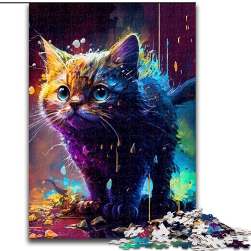 1000-teiliges Puzzle für Erwachsene, Spirit Cat-Puzzle aus Karton, Größe 26x38cm, interaktives Familienspiel, Denksportaufgabe, Lernspielzeug von ZKYUBEK