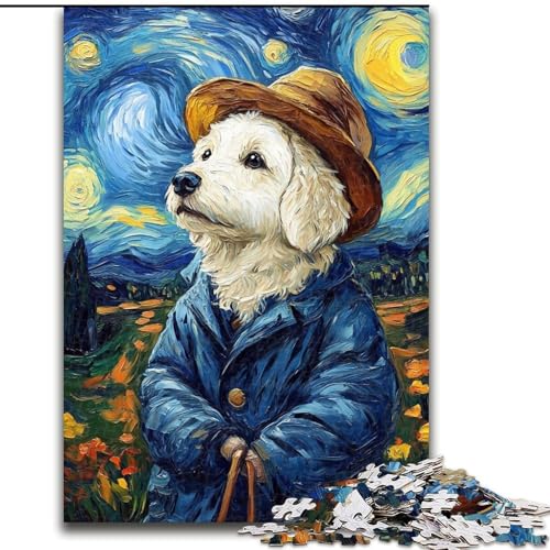 1000-teiliges Puzzle für Erwachsene, Sternenhimmel, Labrador, 26x38cm, Eltern, Partner, Freunde – ab 14 Jahren 1000-teiliges Puzzle für Erwachsene, Sternenhimmel, Labrador, 26x38cm, Eltern, Partner, Freunde – ab 14 Jahren von ZKYUBEK