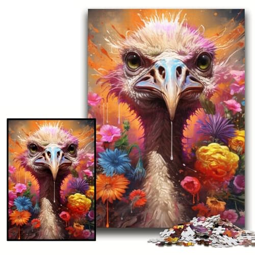 1000-teiliges Puzzle für Erwachsene, Straußen-Pappe, 26x38cm, Denksportaufgabe und Heimdekoration 1000-teiliges Puzzle für Erwachsene, Straußen-Pappe, 26x38cm, Denksportaufgabe und Heimdekoration von ZKYUBEK