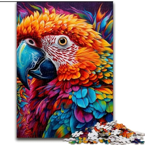 1000-teiliges Puzzle für Erwachsene, Tiere, Vögel, Papageien, Puzzles für Erwachsene, Größe 26x38cm, anspruchsvolles Denkspiel für Teenager, Spaß für den Spieleabend mit der Familie von ZKYUBEK
