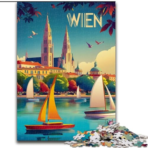 1000-teiliges Puzzle für Erwachsene, Weltposter, 26x38cm, Eltern, Partner, Freunde – ab 14 Jahren von ZKYUBEK