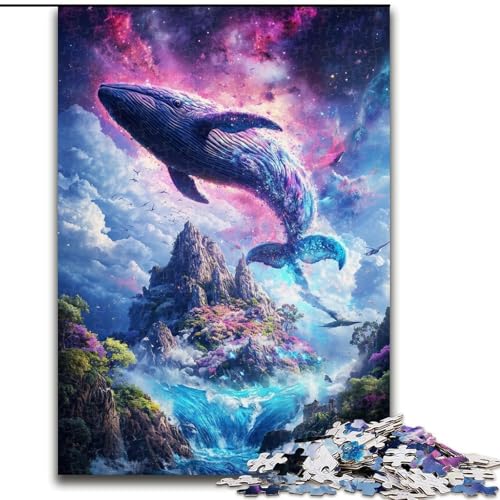 1000-teiliges Puzzle für Erwachsene, Weltraumwal, 26x38cm, Eltern, Partner, Freunde – ab 14 Jahren von ZKYUBEK