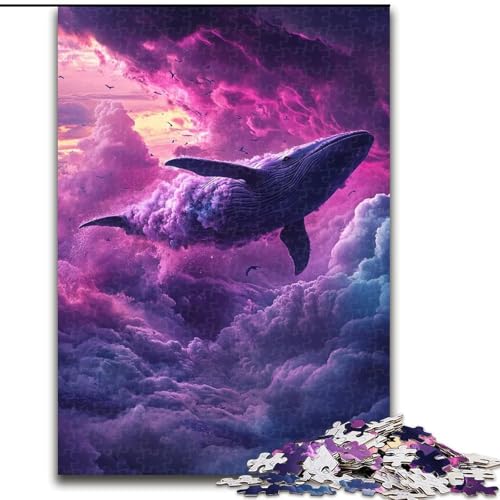 1000-teiliges Puzzle für Erwachsene, Weltraumwal, Holzpuzzle für Erwachsene, 26x38cm, entspannende Unterhaltung, Heimdekoration 1000-teiliges Puzzle für Erwachsene, Weltraumwal, Holzpuzzle für Erwachsene, 26x38cm, entspannende Unterhaltung, Heimdekoration von ZKYUBEK