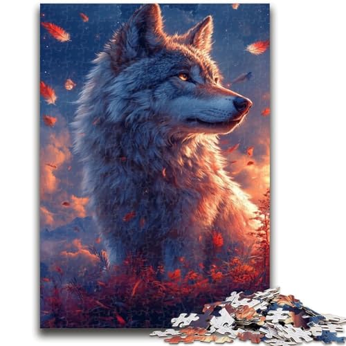 1000-teiliges Puzzle für Erwachsene, Wolf bei Sonnenuntergang, Spielzeug, Lernspiele, Stressabbau, Wanddekoration, 50x75cm 1000-teiliges Puzzle für Erwachsene, Wolf bei Sonnenuntergang, Spielzeug, Lernspiele, Stressabbau, Wanddekoration, 50x75cm von ZKYUBEK