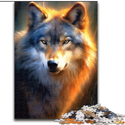 1000-teiliges Puzzle für Erwachsene, Wolfspuzzle für Erwachsene, 50x75cm, Denkspiel, interaktives Familienspiel, geeignet für Kinder ab 14 Jahren 1000-teiliges Puzzle für Erwachsene, Wolfspuzzle für Erwachsene, 50x75cm, Denkspiel, interaktives Familienspiel, geeignet für Kinder ab 14 Jahren von ZKYUBEK