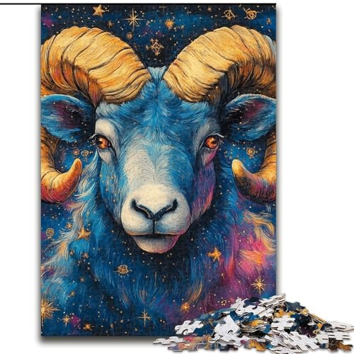 1000-teiliges Puzzle für Erwachsene, Ziegen-Holzpuzzle für Erwachsene, 26x38cm, Denksportaufgabe, Teenager und zur Heimdekoration 1000-teiliges Puzzle für Erwachsene, Ziegen-Holzpuzzle für Erwachsene, 26x38cm, Denksportaufgabe, Teenager und zur Heimdekoration von ZKYUBEK