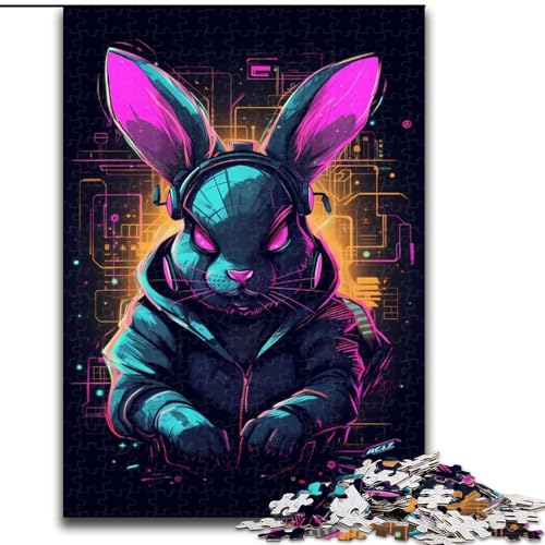 1000-teiliges Puzzle für Erwachsene, buntes Kaninchen-Musik-Puzzle für Erwachsene, Größe 50x75cm, Spielgeschenk für Erwachsene, interaktives Familienspiel, Gehirn-Herausforderungsgeschenk 1000-teiliges Puzzle für Erwachsene, buntes Kaninchen-Musik-Puzzle für Erwachsene, Größe 50x75cm, Spielgeschenk für Erwachsene, interaktives Familienspiel, Gehirn-Herausforderungsgeschenk von ZKYUBEK