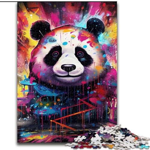 1000-teiliges Puzzle für Erwachsene, buntes Tier-Panda-Puzzle aus Holz, Größe 50x75cm, Denksportaufgabe, Spiel für Erwachsene, interaktive Aktivität für die Familie 1000-teiliges Puzzle für Erwachsene, buntes Tier-Panda-Puzzle aus Holz, Größe 50x75cm, Denksportaufgabe, Spiel für Erwachsene, interaktive Aktivität für die Familie von ZKYUBEK